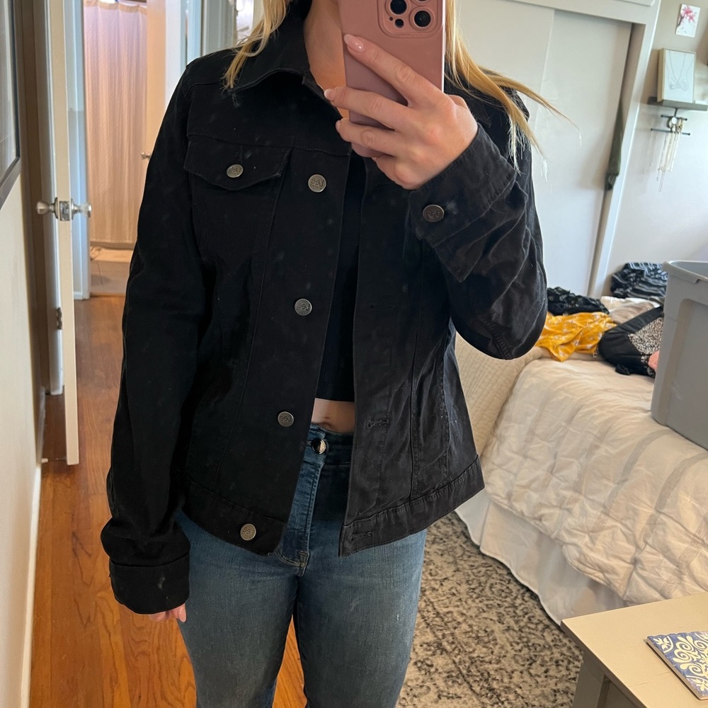 Lee Riders Black Jean Jacket S - Picture 2 of 2